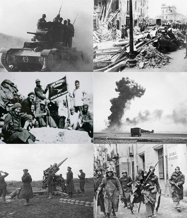 Images from the Spanish Civil War. 